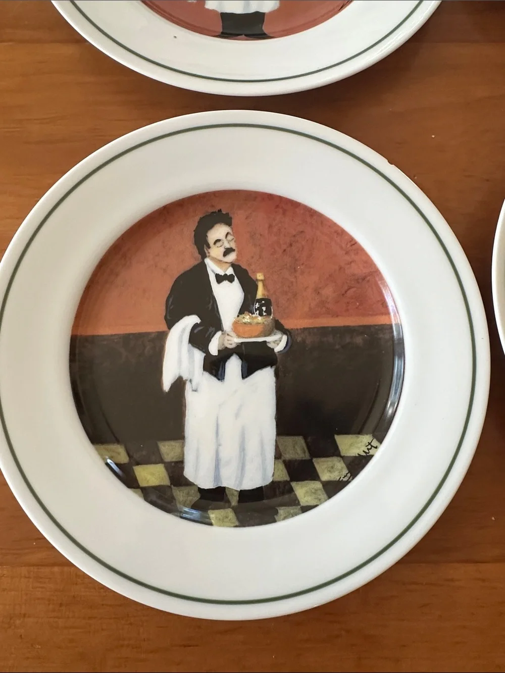 6 Vintage Williams Sonoma Guy Buffet Sommelier Series 7.75” Salad Plates